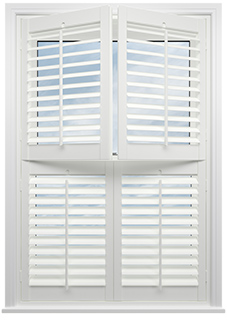 Bromley, Classic White - Tier on Tier Twist&Fit Plantation Shutter